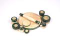 Handcrafted Wooden Channapatna Kitchen Set in Green Handcrafted Wooden Channapatna Kitchen Set in Green