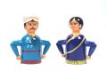 Handcrafted Wooden Channapatna King and Queen Doll in Blue Handcrafted Wooden Channapatna King and Queen Doll in Blue