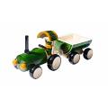 Handcrafted Wooden Channapatna Tractor Toy in Green