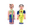 Channapatna Traditional Couple Doll in Blue