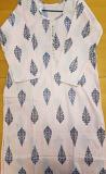 Cambric Block Print Kurti Tunic for Women (M-L) #6201237