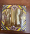 24 Pcs Traditional Yellow Stripe Printed Mithai Boxes 250g (CLONE)