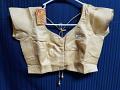 Choli 6284 Gold Shimmer Medium Large X Large Size Choli Saree Blouse 