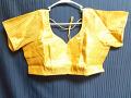 Choli 6288 Gold Brocade XX Large Plus Size Choli Saree Blouse 
