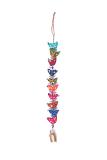 Colourfull Bird Embroided Door Thoran