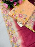 Suit Silk Finish Embroidered Salwar Kameez Dupatta Medium Size #6381210