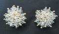 Beautifully Designed Golden Tone Flower Stud Earrings #6401