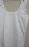 Slip - White Poly-Cotton Slip Camisole Under-shirt #6611478