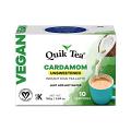 QuikTea Vegan Unsweetened Cardamom Instant Chai Tea Latte - 10 Count Single Box QuikTea Vegan Unsweetened Cardamom Instant Chai Tea Latte - 10 Count Single Box