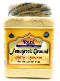 Rani Fenugreek (Methi) Seeds Ground Powder 16oz (454g) Trigonella foenum graecum | Gluten Free | Non-GMO (used in cooking & Ayurvedic spice)