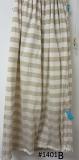 Jersey Polyester White Beige Stripes Long Trendy Skirt - 37" Long