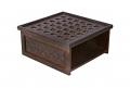 Brass Embossed Intricate Design Table 30"X30" Brass Embossed Intricate Design Table 30"X30"