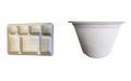 Biodegradable 7-Compartment Plates / Thali / Meal Lunch Dinner Tray - 200 with Bowl
