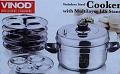Vinod St St cooker with Multilayer Idli Stand 6 plates Vinod St St cooker with Multilayer Idli Stand 6 plates