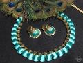 Sea Green Silk Thread necklace and Designer Jhumkas!!!! Sea Green Silk Thread necklace and Designer Jhumkas!!!!