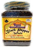 Rani Black Pepper Whole (Peppercorns), Premium Indian MG-1 Grade 16oz (454g) ~ Gluten Free, Non-GMO, Natural Perfect size for Grinders! …