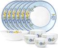 Gourmet Dinnerware Set For 6, 19 Pieces set, (Blue Sapphire) Gourmet Dinnerware Set For 6, 19 Pieces set, (Blue Sapphire)