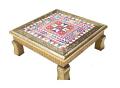 Handcrafted Chowki, Golden Traditional Design Puja Bajot Chowrang 12"-18' Handcrafted Chowki, Golden Traditional Design Puja Bajot Chowrang 12"-18'