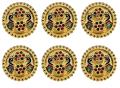 Decorative Puja Thali / Return Gift 3.5" (Set of 6 Pcs)