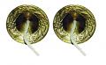 Hand Cymbal Brass Manjeera Set / Metal Clapper for Dance / Bhajan (2.75")