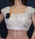Silver Shimmer Choli Stitched Blouse Small / Medium Size #7482 Silver Shimmer Choli Stitched Blouse Small / Medium Size #7482