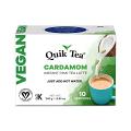 QuikTea Vegan Cardamom Instant Chai Tea Latte - 10 Count Single Box