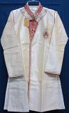Golden Silk Boys Sherwani Kurta Pajama Dupatta Set 2-8 Years Old #7995