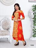 Bright Festive Long Frock Style Anarkali Kurti XXL