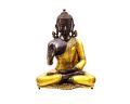 Lord Buddha Brass Statue - Blessing Buddha Idol for Garden, Puja, Home Mandirs, Gifts 12 x 6.5  x 10 In