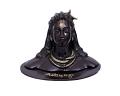 Hindu God adyogi Brass Statue for Car, Puja, Decor, Gifts 4.5  X 5  X 6.5 In