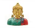 Lord Buddha Brass Statue - Buddha Idol for Garden Decor, Puja, Home Mandirs, Gifts, Showpiece 4 X 10 X 9.5 In