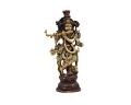 Shri Krishna Small Brass Statue for Puja, Home Mandirs, Gifts 2 X 9.5 X 3 In Shri Krishna Small Brass Statue for Puja, Home Mandirs, Gifts 2 X 9.5 X 3 In