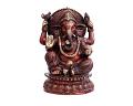 Lord Ganesh Idol - Brass small red color Statue for Puja, Home Mandirs, Decor, Gifts, showpiece 5.5 X 9 X 5.5 In Lord Ganesh Idol - Brass small red color Statue for Puja, Home Mandirs, Decor, Gifts, showpiece 5.5 X 9 X 5.5 In
