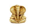 Lord Ganesh small Brass leaf Statue for Puja, Home Mandirs, Decor, Gifts, showpiece 3.5 X 6 X 6 In Lord Ganesh small Brass leaf Statue for Puja, Home Mandirs, Decor, Gifts, showpiece 3.5 X 6 X 6 In