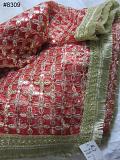 Heavy Work Puja Chuni, Red Georgette Full Size Mata ki Chunni #8721