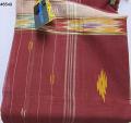 Ethnic Wear, Maroon Cotton Voile Cocktail Party Wear Saree #8549