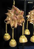 Golden Floral Design Jhumkis Earrings