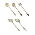 Stainless Steel 14" Long Serving & Cooking Spoons 5 Pcs Set Stainless Steel 14" Long Serving & Cooking Spoons 5 Pcs Set
