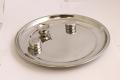 Traditional Stainless Steel Pooja Thali w/ Diya & Katori 10"