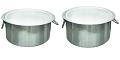 2 Pcs Large Aluminum Cooking Stock Pot w/ Lid for Catering 22" & 24" 2 Pcs Large Aluminum Cooking Stock Pot w/ Lid for Catering 22" & 24"