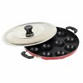 Appam Patra Paniyaram Non Stick Pan w/ Stainless Steel Lid & Handles Appam Patra Paniyaram Non Stick Pan w/ Stainless Steel Lid & Handles