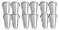 12 Pieces Set Aluminum Kulfi Mould 