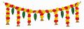 Artificial Flowers Traditional Design Door Hanging / Toran / Bandarwal 36"