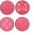Rangoli Stencils for Quick & Easy Ethnic Patterns 18"  (Set of 4)