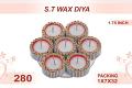 S.T Wax Diya 7pc 1.75inch #280 S.T Wax Diya 7pc 1.75inch #280