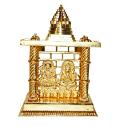 6 Pcs Metal Ganesh Lakshmi ji Idol w/ Gold Plating 3.75" X 5"