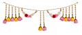 Traditional Bead Work Door Hanging Garland / Toran  / Diwali Decor 36"