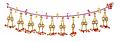 Bead Work Traditional Door Hanging Garland / Toran  / Diwali Decor 36"