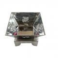 Stainless Steel Havan Kund w/ Stand for Puja Yagna 8.5 - 11"