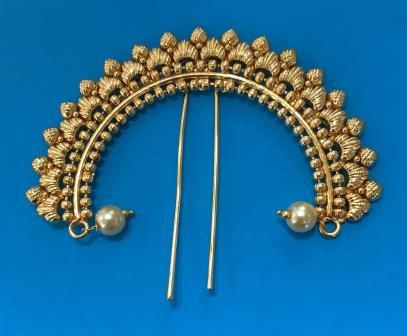 Traditional Design Juda Pin Hair Jewellery Brooch # 9